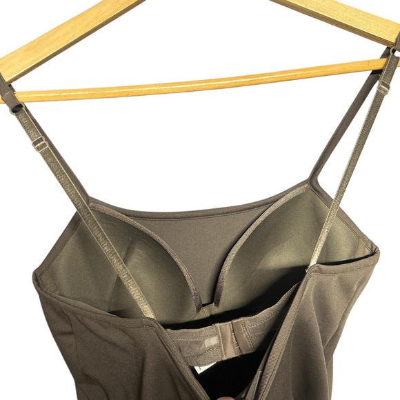 Athleta Brown Pink Floral Spaghetti Strap Mini Dress Size S - Picture 10 of 10